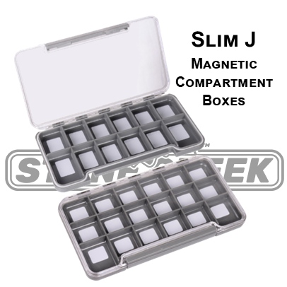 thumbnail image 2 of Compact Fishing Gear Thin Single Sided Fly Box - Magnetic Fly 2 of 13