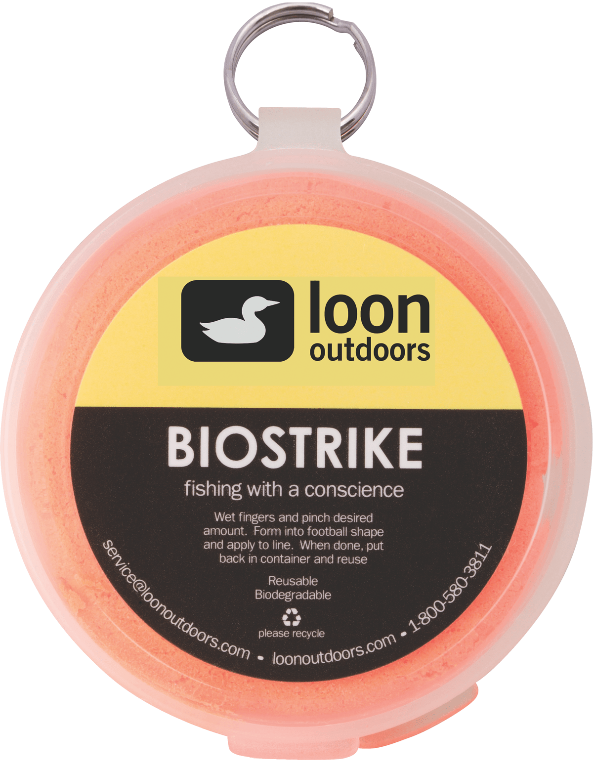 Orange Biostrike indicator putty