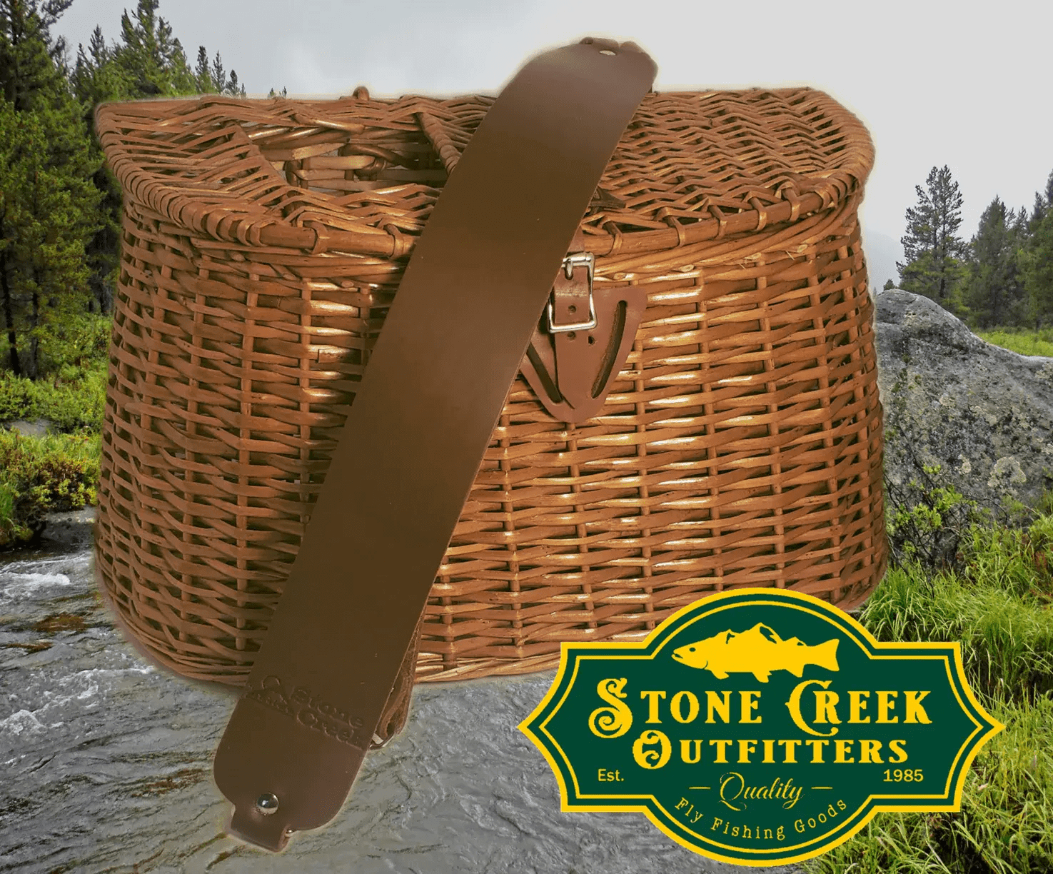 Fisherman Creel Wicker Fishing Creel Basket Wicker Basket Fishing