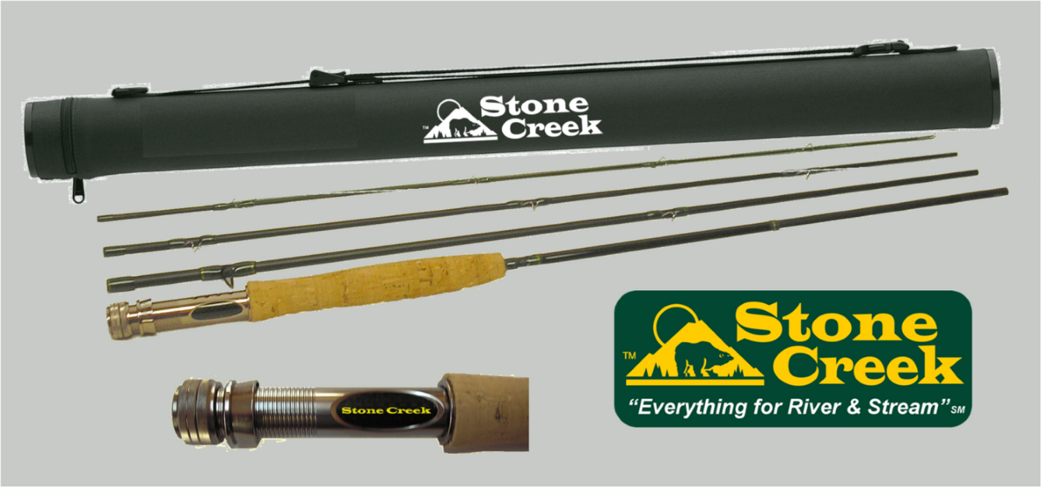 Stone Creek Trout Stalker 4 piece Fly Rod 6 Wt. 9 Ft Brand New