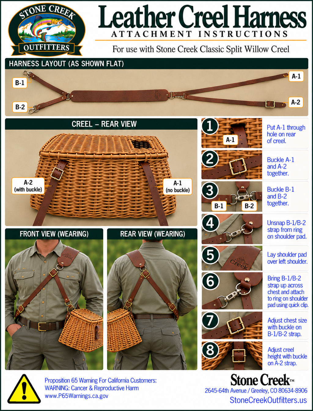 Leather Creel Harness
