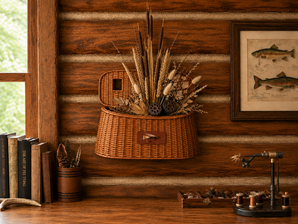 Decorative Split Willow Creel