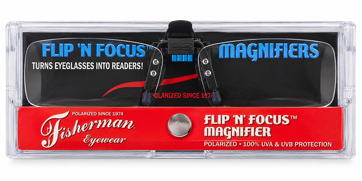 Fisherman Eyewear Flip 'N' Focus Clip-On Magnifiers