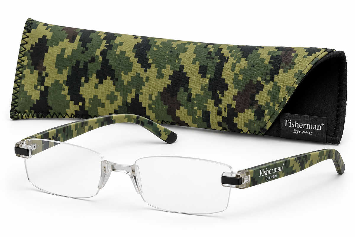 Fisherman Eyewear Slimvision Camo Reading Glasses – Clearance