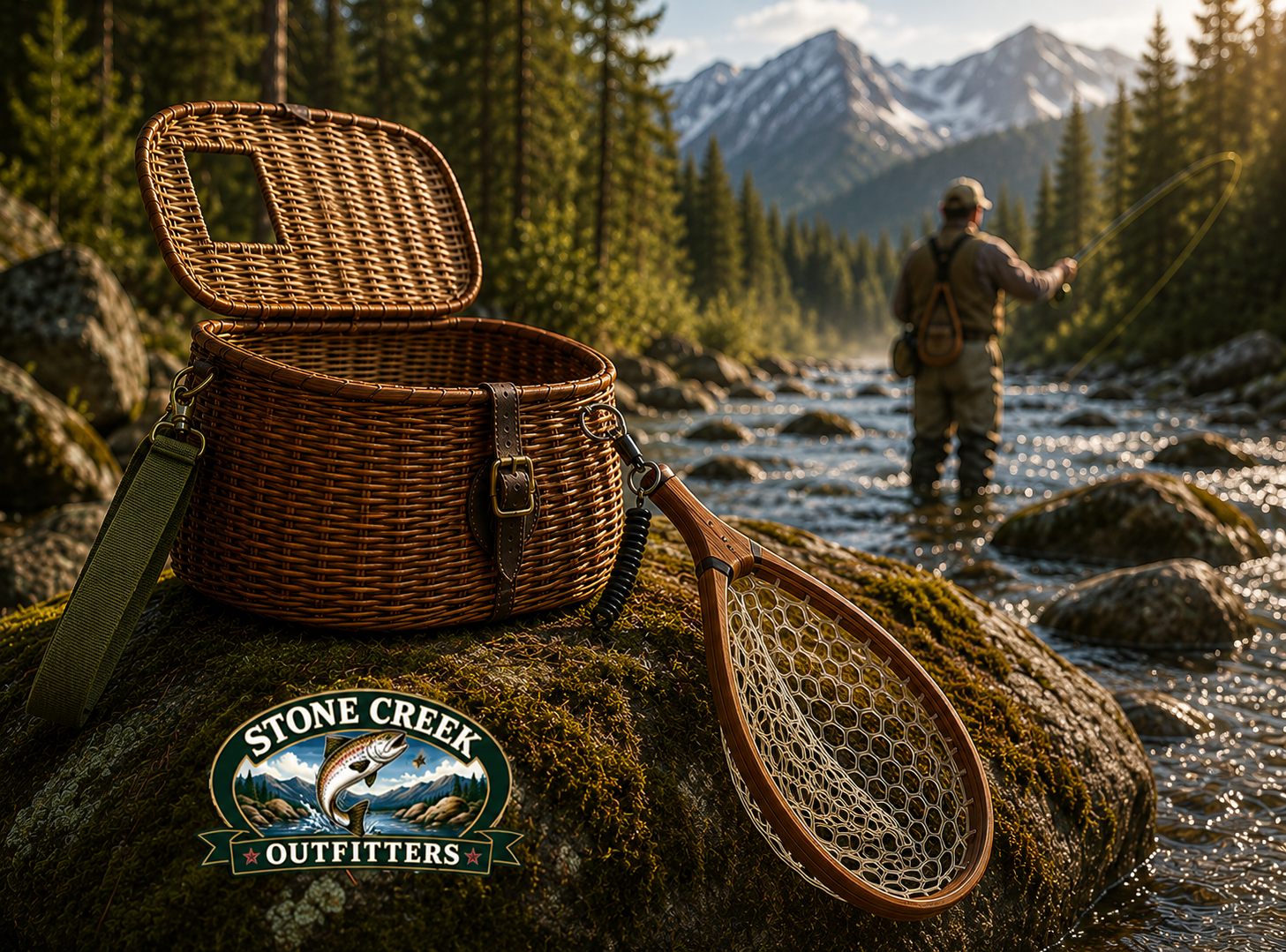 Standard Split Willow Creel w/ Strap