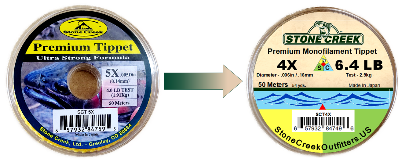 Stone Creek™ Mono Tippet - Discontinued Package