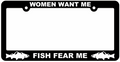 Fishing License Plate Frames