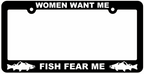 Fishing License Plate Frames