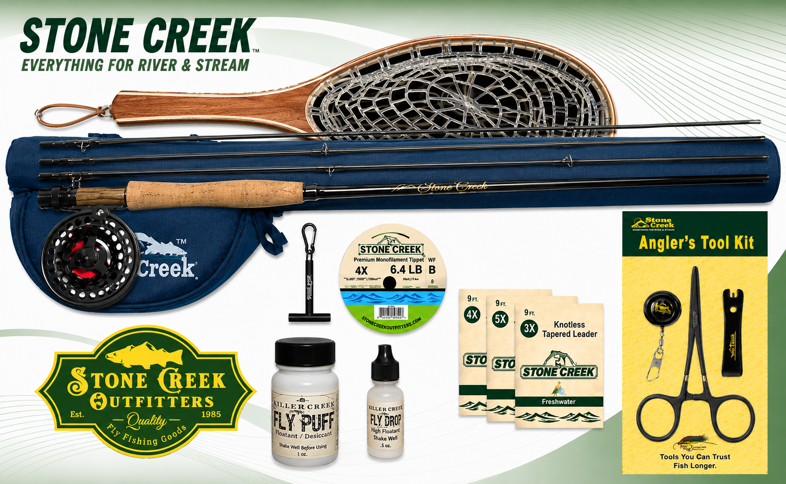 Trout Stalker - Fly Fishing Starter Kit - 8-1/2'